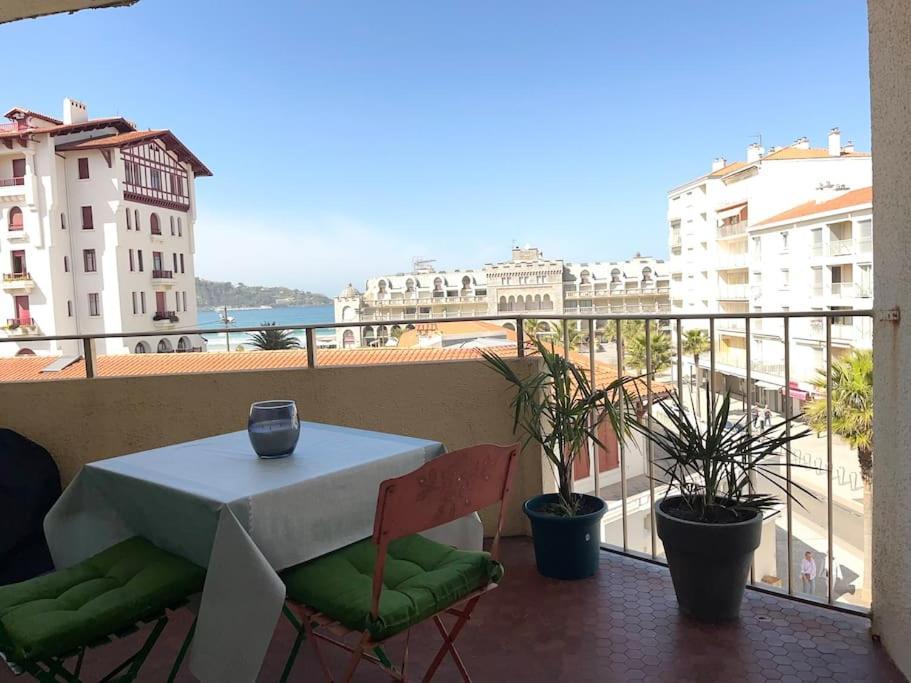 Hendaye Plage Charmant Studio 2Pers Avec Grande Terrasse Vue Mer Eksteriør billede