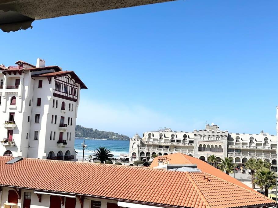 Hendaye Plage Charmant Studio 2Pers Avec Grande Terrasse Vue Mer Eksteriør billede